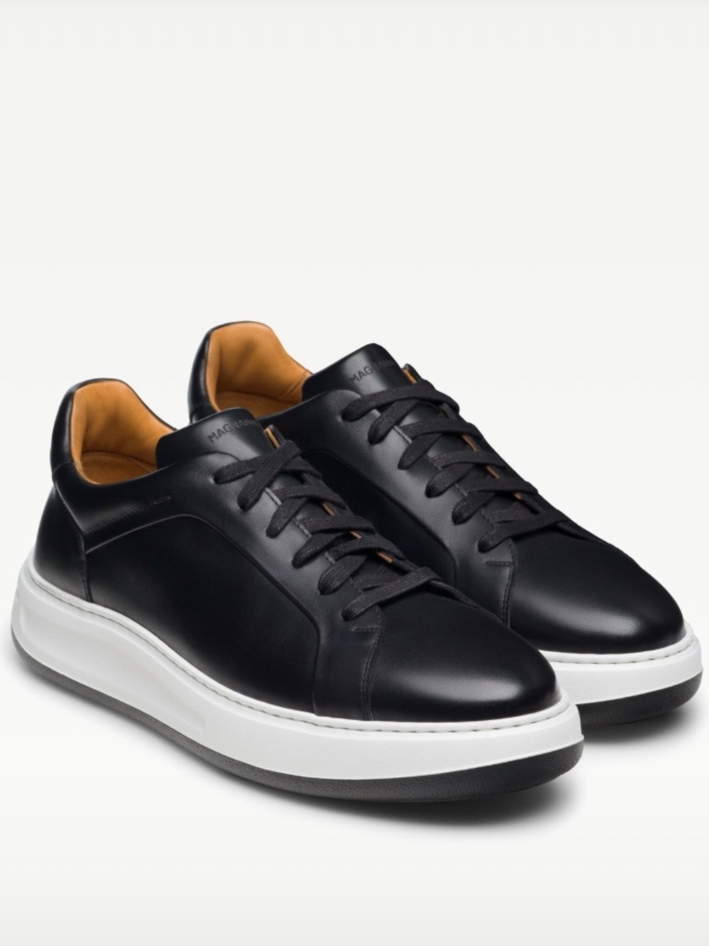 Magnanni Serino Leather Sneakers Shoes Men’s Size 11.5 Black Retail $525